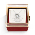 To My Special Mother-in-Law (For Wife's Mom) - Forever Love Necklace with Rotating Eternal Rose Gift Box