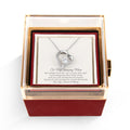 To My Amazing Mom - Forever Love Necklace with Rotating Eternal Rose Gift Box